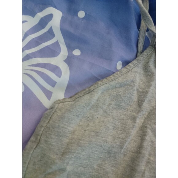 MY PERSONAL Y2k XOXO Essentials Grey  Croptop size M Grunge Punk Skater Tank Top - Picture 4 of 7